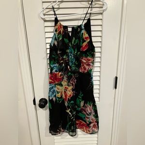 Old Navy Women’s Floral Chiffon Drawstring Halter Dress Women’s Small